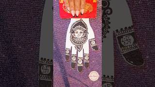 Henna scraping ASMR ||Maa durga mehndi design||  #viral #tiktok #asmr #shorts