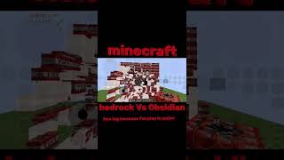 #minecraft @ItzDevil1.0 Bedrock Vs Obsidian Vs Tnt #viral