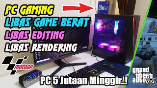 PC GAMING KEKINIAN LIBAS GAME BERAT GTA 5 - PUBG - Moto GP