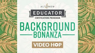 Altenew Educators’ “Background Bonanza” Video Hop + Giveaway! "Painting With Colored Water"