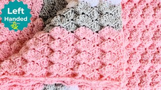 How to Crochet a Blanket Left Handed - the Guzzling Granny!