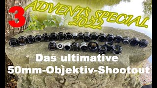 📷  Analoge Fotografie - Adventsspecial - Der ultimative 50mm Objektiv-Vergleich - Teil 3