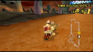 Mario Kart Wii Time Trial - Funky Kong - Bowser's Castle マリオカートWii タイムトライアル - ファンキーコング - クッパキャッスル