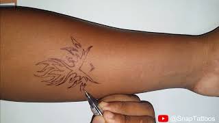 #5 Artistry in Action: Gel Pen Tattoo Creation!