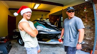 Surprising My Dad With His DREAM JETSKI for Xmas!