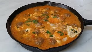 Moroccan Meatballs with sauce tomato and eggs -  Albóndigas marroquíes con salsa de tomate y huevos