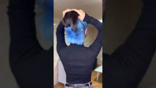 How to do hair colour Blue #hairstyle #india #virul #banglore #hair #cuttinghair #haircut