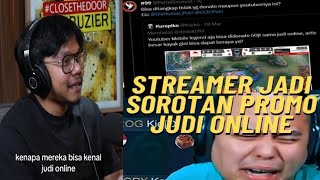 STREAMER PROMOSI JUDI ONLINE!!! REAKSI MARSHA JADI TARGET BURONAN POLISI