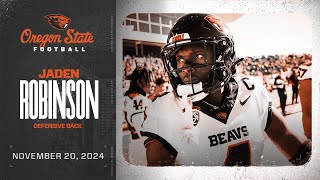 Oregon State Football Interview: Jaden Robinson (11/20/24)