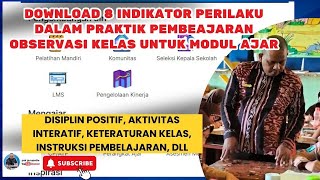 DOWNLOAD 8 INDIKATOR PERILAKU DALAM PRAKTIK PEMBEAJARAN OBSERVASI KELAS UNTUK MODUL AJAR