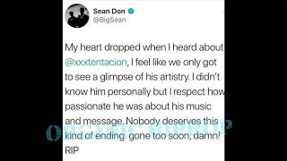 Celebrities react to xxxtentacion death, Chris brown, ugly god , big Sean, wiz Khalifa and more