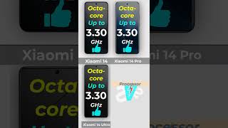 Xiaomi 14 vs 14 pro vs 14 Ultra Dive into📱 the smartversus to discover Specs in 1 min 💥💯 #shorts