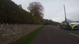 Car crashed into hedge.....Chepstow area, Oct 23rd 2023