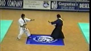 sensei Yoshizo Machida and sensei Luiz Tasuke Watanabe - VII World Championship ITKF - 1994.avi