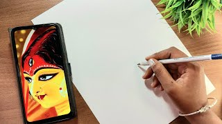 How to Draw Durga Maa (Step by Step) 😍🔱