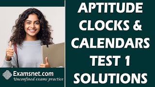 Aptitude Problems On Clocks and Calendars Practice Test 1