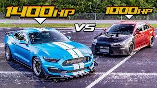 1400HP GT350 VS 1000+HP EVO X (End of the Line for Gordon's Evo?!)