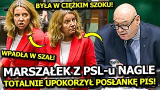 MARSZAŁEK ZGORZELSKI Z PSL-u NAGLE SIĘ WŚCIEKŁ! TOTALNIE UPOKORZYŁ POSŁANKĘ LICHOCKĄ Z PIS!