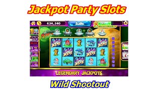 Jackpot Party Casino Slots Walk Thru "Wild Shootout" 4 Million Win