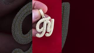 Ty Custom Bust Down Pendant by Ritz Jewelers in Los Angeles #ritzjewelers