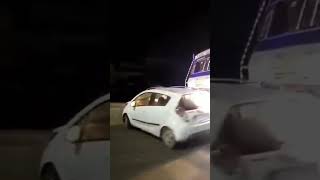 Moments when drunk truck driver drags car. #viral #youtubeshorts #viralvideo #shortvideo #shorts