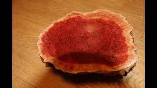 Red mallee burr bowl