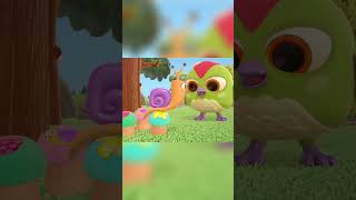 Peck Peck & Hop Hop the Owl Collect Mushrooms 🍄‍🟫 #cartoons #hophopowl #shorts for kids