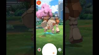 Catching Legendary Regirock #regirock #legendarypokemon #shorts #pokemongo #pokemon