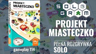 Projekt: Miasteczko | pełna rozgrywka solo | zasady gry | gameplay 114