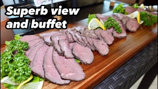 【Japan buffet】Superb view and buffet on the hotel terrace! Higashiosaka Ishikiri Onsen Hotel Seiryu