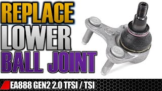 How to Remove LOWER BALL JOINT VW Golf GTI Audi A3 8P