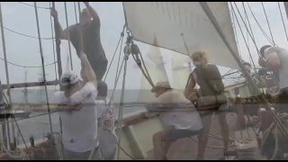 PRIDE OF BALTIMORE II - Working on the ship