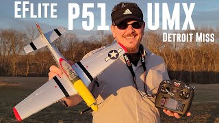 E-flite - P-51D Mustang - UMX - Detroit Miss - Unbox, Radio Setup, & Maiden Flights