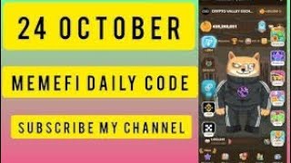 Memefi Videos Codes | Today Memefi All Videos Codes | 24 October Memefi Videos Codes #memefi