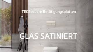 WC-Betätigungsplatte TECEsquare Glas