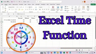 Excel Time Functions #exceltimefunction #timefunction #excelfunction #exceltricks #excelformula