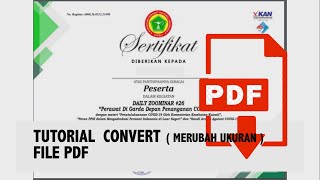 TUTORIAL CONVERT FILE PDF