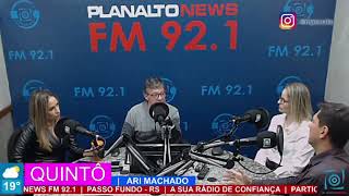 Programa Quintô pela Rádio Planalto FM 92.1