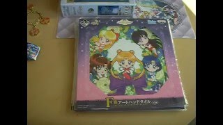 Sailor Moon pretty treasures towels & Serenity jigsaw & stained charms & lunch mat