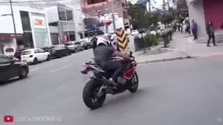 Motos esportivas na rua dando gral empinado cortando giro e rl🤟🏽💨💥💬