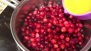 Cranberry Sauce - Homemade