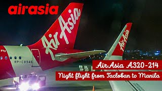 NIGHT FLIGHT [] AirAsia Airbus A320 to Manila