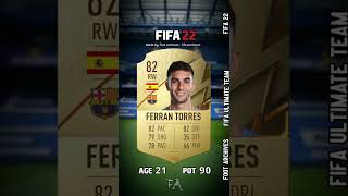 Ferran Torres Fifa Evolution FIFA 19 - FIFA 22 #Shorts