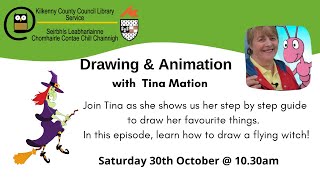 Kilkenny Library: Learn to draw a flying witch!