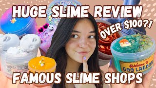 ⭐️ Huge Famous Slime Review! (4 shops, $100+ of slime?!) ⭐️