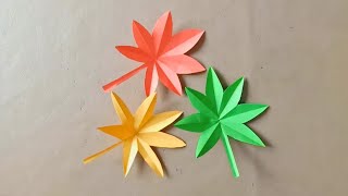 How to Make Maple Leaves Step by Step | Amazing Trick To Make Paper Leaf | Faiez Art And Craft