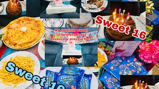 My Daghters Sweet 16 Birthday Party 🥳 || Everyone pray for her to keep safe from evil eye🙏🤲🤲🤲🤲