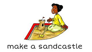 How to Pronounce Make a sandcastle in British English