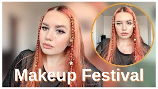 Makeup colorat cu strasuri pentru festival | Festival look