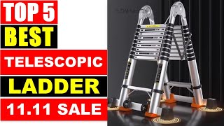 BEST Telescopic Ladder In 2024 - Best Telescopic Ladder Sturdy Aluminum Telescoping Extension Ladder